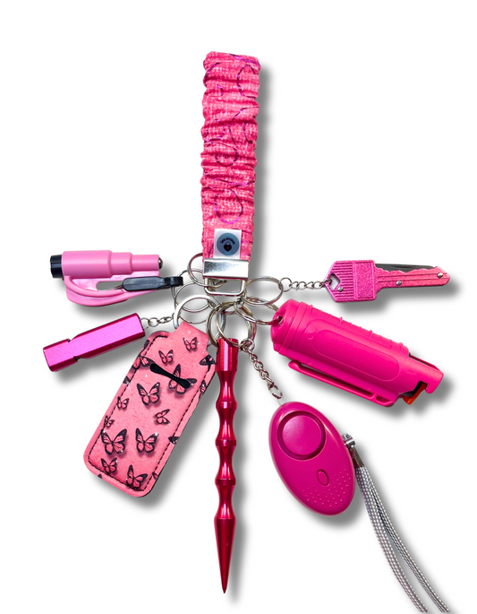 MAX Scrunchie Wristlet: Pink Passion Butterflies